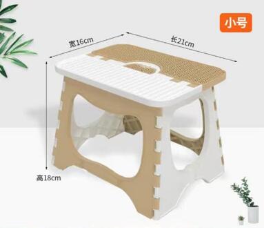 Outdoor Dragende Kinderen Klapstoel Draagbare Kind Camping Picknick Stap Plastic Kruk Opvouwbare Stoelen weight 40kg beige