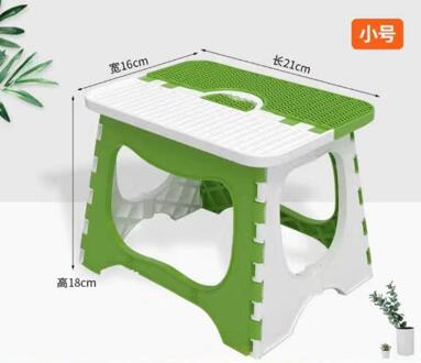 Outdoor Dragende Kinderen Klapstoel Draagbare Kind Camping Picknick Stap Plastic Kruk Opvouwbare Stoelen weight 40kg groen