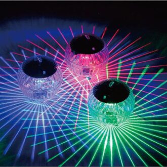 Outdoor Drijvende Onderwater Bal Lamp Zonne-energie Kleur Veranderende Zwembad Party Nachtlampje Voor Yard Pond Garden