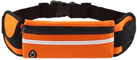 Outdoor Fitness Sporttas Mannen En Vrouwen Persoonlijke Taille Zak Ultra-Dunne Mobiele Telefoon Tas Onzichtbare Running tas Roze Kleur