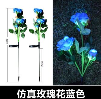 Outdoor Flowersolar Rose Bloem Licht Waterdicht Tuin Landschap Lamp Outdoor Gazon Lamp Thuis Decoratieve Bloem Night Lights BU