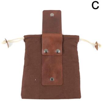 Outdoor Foerageren Tas Taille Opknoping Tool Zakken Fruit Plukken Packet Canvas Opbergtas Pakket Camping Storageing Levert bruin