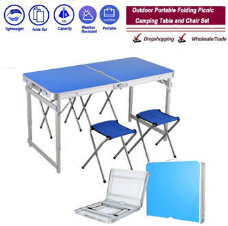 Outdoor Folding Table Chair Camping Aluminium Alloy Picnic Table Waterproof Ultra-light Durable Folding Table Desk For