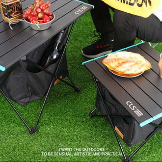 Outdoor Folding Table Storage Basket Picnic Table Storage Hanging Bag Invisible Pocket Waterproof Camping barbecue Table