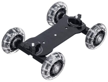 Outdoor Fotografie Trolley Camera Rail Car Mini Fotografie Slide Rail Auto zwart