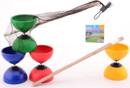 Outdoor Fun Diabolo Met Houten Stokjes