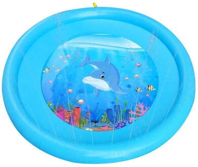 Outdoor Gazon Strand Zee Dier Opblaasbare Waternevel Kids Sprinkler Spelen Pad Mat Water Games Strand Mat Kussen Speelgoed Fun cd