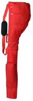 Outdoor Golf Club Bag Nylon Milieubescherming Materiaal Set Zak Zachte Opvouwbare Draagbare Golf Accessoires rood