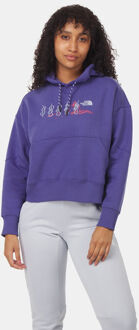 Outdoor Graphic Hoodie - Paars The North Face , Purple , Dames - M,S,Xs