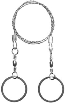 Outdoor Handgetekende Touw Zag 304 Roestvrij Staaldraad Saw Camping Levensreddende Houtbewerking Super Fijne Hand Saw draad 2M