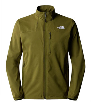 Outdoor Hooded Softshell Jas The North Face , Green , Heren - 2Xl,Xl,S