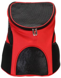 Outdoor Huisdier Kat Hond Carry Rugzak Reizen Huisdier Rugzak voor Kleine Hond Kat Rits Mesh Ademend Kat Hond Zak Huisdier product Supplies Rood