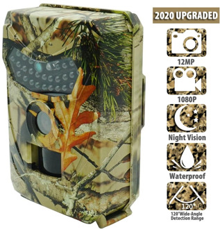 Outdoor Hunting Camera 12MP Wild Animal Detector Trail Camera HD Waterproof Monitoring Infrared Heat Sensing Night Vision