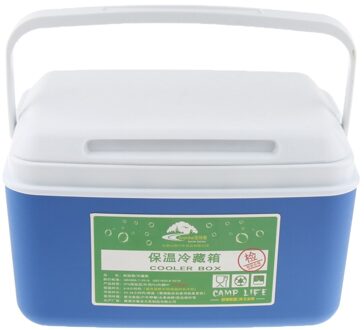 Outdoor Ijsemmer Drankjes & Voedsel Koelbox Geïsoleerde Box 8L Voor Thuis Auto Camping Picknick Gebruik Blauw