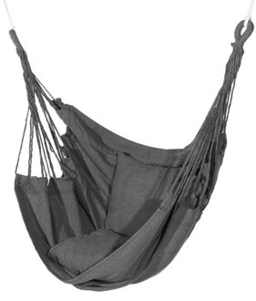 Outdoor Indoor Opknoping Hangmat Stoel Swing Bed Camping Tuin Belasting 150Kg Met 2 X Zitkussens met pillow nee stick