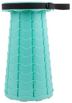 Outdoor Intrekbare Kruk Vouwen Pocket Chiar Draagbare Camping Accessoires Handig Vissen Plastic Stoelen Opvouwbare Kleine meer blauw
