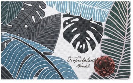 Outdoor Keuken Tapijt Slaapkamer Vloermat Rug Tropische Cactus Patroon Deurmat Anti-Slip Suède Tapijt Deur Mat 06