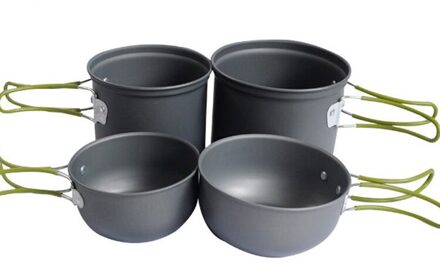 Outdoor Kookgerei Set Draagbare Set van Vier Sets van Netto Zakken Duurzaam Outdoor Picknick Kookgerei Kookgerei 3