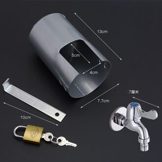 Outdoor Kraan Lock Anti-Diefstal Tuin Ketel Bescherming Slot Ijzeren Multifunctionele B single opening