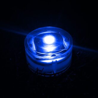 Outdoor Led Zonne Ondergrondse Lamp 1Pcs Waterdichte Trap Licht Muur Ingebed Verlichting Stap Dek Footlights Voor Tuin Gazon Licht blauw