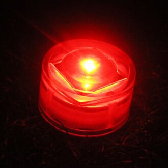 Outdoor Led Zonne Ondergrondse Lamp 1Pcs Waterdichte Trap Licht Muur Ingebed Verlichting Stap Dek Footlights Voor Tuin Gazon Licht rood