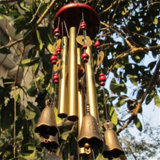 Outdoor Living Windgong Yard Antieke Verbazingwekkende Tuin Buizen Bells Koper Thuis Windchime Kapel Bells Wall Opknoping Home Decor