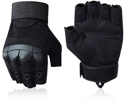 Outdoor Mannelijke Motorrijden Handschoenen Antislip Schokbestendig Handschoenen Unisex Half Vinger Anti Slip Bescherming Training Sport Handschoenen L / 02