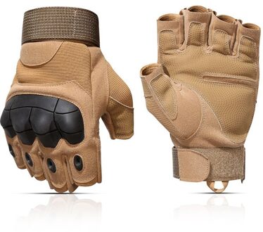 Outdoor Mannelijke Motorrijden Handschoenen Antislip Schokbestendig Handschoenen Unisex Half Vinger Anti Slip Bescherming Training Sport Handschoenen M / 03