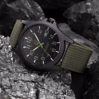 Outdoor Mens Watches Waterproof Date Stainless Steel Military Sports Watch Analog Quartz Army Wrist Watch Nylon Strap relogio