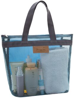 Outdoor Mesh Strandtas Outdoor Wassen Zwemmen Tas Mesh Tas Reistas Diversen Tassen Vrouwen Cosmetische Make-Up Tassen SB