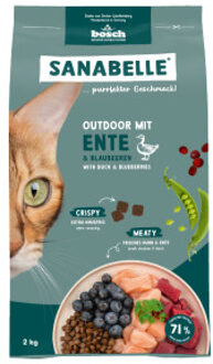 Outdoor met Eend Kattenvoer - 2 kg