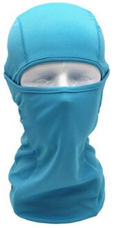 Outdoor Motorfiets Full Face Mask Cover Balaclava Ski Bescherming Nek Winddicht Ademend Fietsen Ski Biker Shield Black blauw