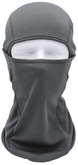 Outdoor Motorfiets Full Face Mask Cover Balaclava Ski Bescherming Nek Winddicht Ademend Fietsen Ski Biker Shield Black grijs