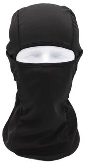 Outdoor Motorfiets Full Face Mask Cover Balaclava Ski Bescherming Nek Winddicht Ademend Fietsen Ski Biker Shield Black zwart