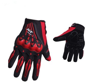 Outdoor Motorhandschoenen -Bestendig Zwart Racing Mesh Ademend Winddicht Bike Riding Motorbike Moto Motocross rood / Xl