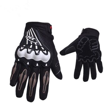 Outdoor Motorhandschoenen -Bestendig Zwart Racing Mesh Ademend Winddicht Bike Riding Motorbike Moto Motocross zwart / Xl