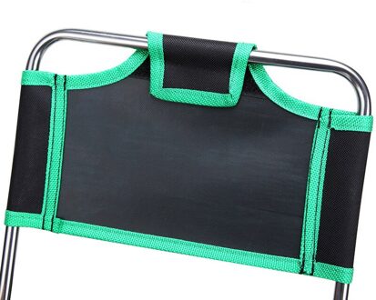 Outdoor Multifunctionele Opvouwbare Kruk, Rugleuning Vissen Stoel, Aluminium Klapstoel, Maza zwart