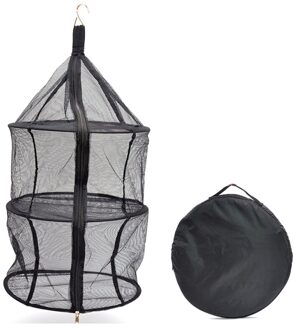 Outdoor Nylon Rits Drie-Layer Vouwen Opslag Netto Zak Opknoping Kleding Wasserij Kleding Netto Zak