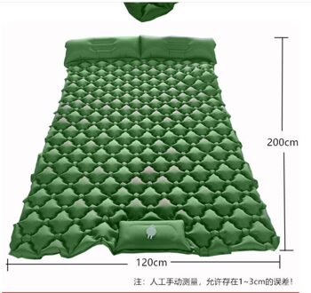 Outdoor Opblaasbaar Kussen Ultralichte Tpu Vochtbestendige Kussen Voet Automatische Opblaasbare Bed Camping Slaapmat Strand Mat groen