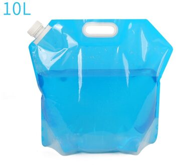 Outdoor Opvouwbare Inklapbare Drinkwater 5L/10L Folding Drinkwater Container Opslag Lifting Tas Camping Picknick BBQ blauw 10L
