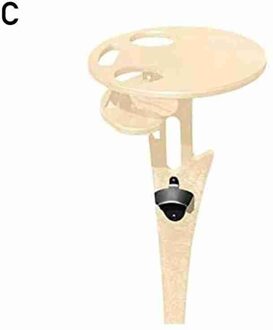 Outdoor Opvouwbare Wijn Bier Tafel Glas Draagbare Houten Picknick Rack Inklapbare Opvouwbare Ronde Tuin Plegable Strand Reizen room kleur