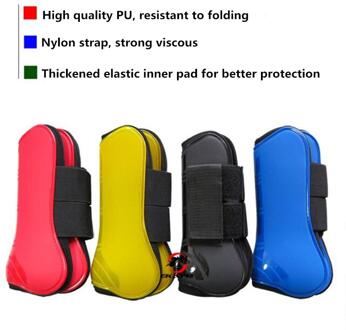 Outdoor Paardensport Sport Professionele Paard Care Producten Paard Front Been Protector Soft Leggings PU Duiken Materiaal Been Cover geel