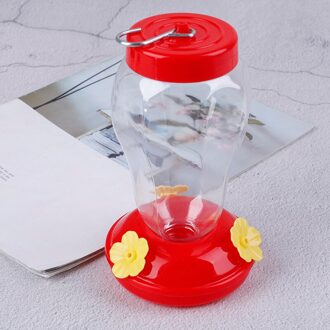 Outdoor Plastic Bloem Ijzeren Haak Vogel Feeder Plastic Vogel Water Feeder Fles Opknoping Hummingbird Feeder Tuin