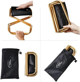 Outdoor Portable Fishing Chair Aluminum Alloy Fishing Camping Barbecue Practical Picnic Folding Chair Stool