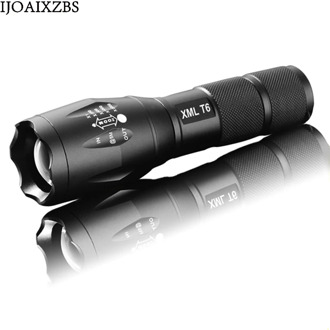 Outdoor Powerful Flashlight Torch E17 XML T6 5000 Lumens Aluminum Waterproof Zoomable CREE LED Light For 18650 Or AAA Battery