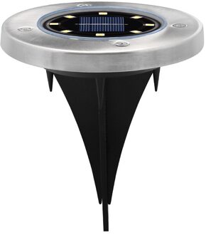 Outdoor Regendicht Solar Gazon Verlichting 4/8/12/16LED Ondergrondse Verlichting Landschap Verlichting Waterdicht Tuin Decoratieve Verlichting 8LED-RGB