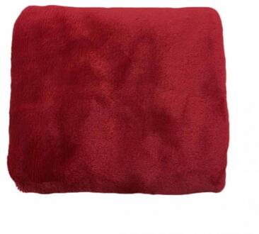 Outdoor Reizen Zachte Warme Flanel Handdoek Deken 65*45 cm Fleece Camping Slaapzak Lunchpauze Multifunctionl Handdoek Deken ^ rood