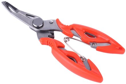 Outdoor Rvs Vissen Tang Schaar Line Cutter Verwijder Haken Snijden Vis Lijn Clip Lijn Visgerei Vissen Tools Oranje