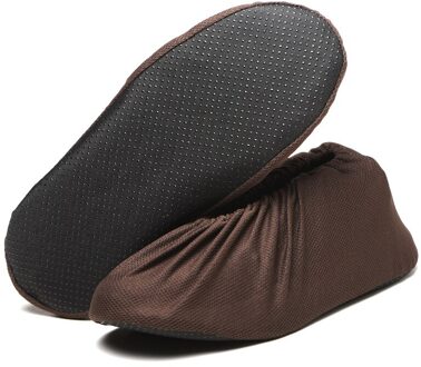 Outdoor Schoenen Antislip Herbruikbare Overschoenen Huishoudelijke Wasbare Effen Protector Cover Houden Vloer Tapijt Reinigen Ademend koffie