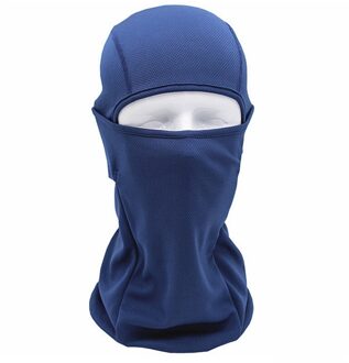Outdoor Ski Motorfiets Fietsen Bivakmuts Lycra Volgelaatsmasker Hals Ultra Dunne Mannen Helm marine